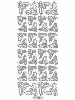 Le Suh Stickers - 8534 - Coin Noel - Argent