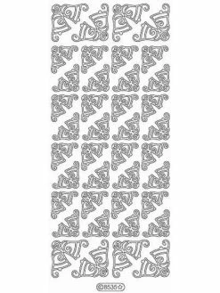 Le Suh Stickers - 8535 - Coin Noel - Argent