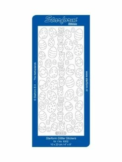 Le Suh Stickers - 9302- Oeufs De Paques- Glitter Cyclamen