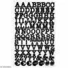 Rayher Stickers Alphabet Et Symboles - Noir - 380 Stickers