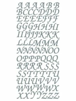 Le Suh Stickers Alphabet Majuscules Argent