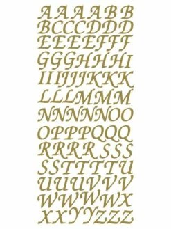 Le Suh Stickers Alphabet Majuscules Or