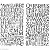 Graine Créative Stickers Alphabet Noir à Paillettes - 300 Pcs