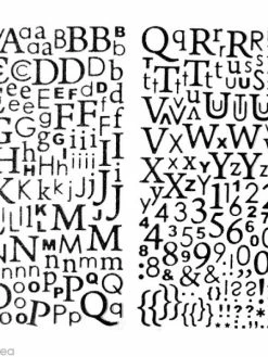Graine Créative Stickers Alphabet Noir à Paillettes - 300 Pcs