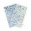 Stickers Alphabets - Dovecraft - 170 Lettres