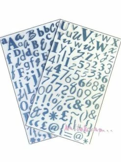 Stickers Alphabets - Dovecraft - 170 Lettres