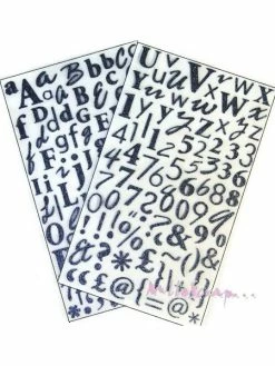 Stickers Alphabets - Dovecraft - 170 Lettres