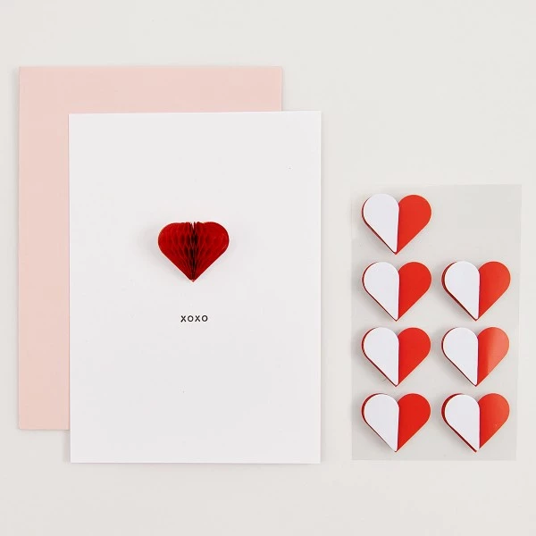 Rico Design Stickers Alvéolés - Coeurs Rouges - 8 Pcs 4 Rico Design Stickers Alvéolés - Coeurs Rouges - 8 Pcs – Image 4