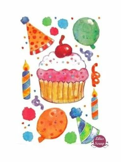 Stickers Anniversaire En Vélin Sandylion 16,5 X 10,3 Cm Scrapbooking