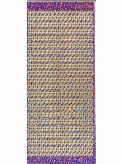 Geca Diffusion Stickers Arabesques Dorées Sur Fond Pailleté Rose