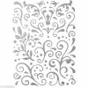 Graine Créative Stickers Arabesques Gris Argent à Paillettes - 67 Pcs