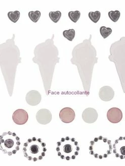 Rayher Stickers Autocollants à Relief Glaces Et Strass , 24 Pièces De 0,8 Cm à 4 Cm -V-Zug shop stickers autocollants a relief glaces et strass 24 pieces de 08 cm a 4 cm p 2