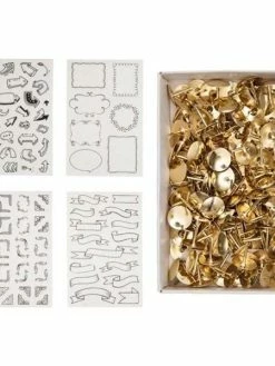 Youdoit Stickers Bulles & Flèches + 150 Punaises Dorées