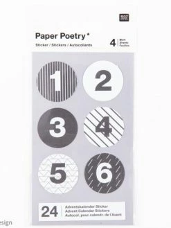 Rico Design Stickers Calendrier De L'avent Noir Et Blanc 28 Mm - 24 Pcs 5 Rico Design Stickers Calendrier De L'avent Noir Et Blanc 28 Mm - 24 Pcs -V-Zug shop stickers calendrier de lavent noir et blanc 28 mm 24 pcs p 3
