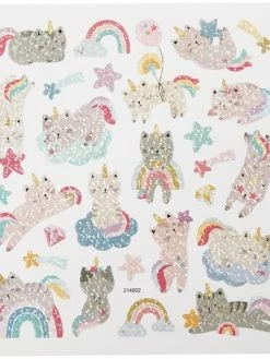 Creativ Company Stickers - Chats Licornes - 1 à 4,5 Cm - 26 Pcs -V-Zug shop stickers chats licornes 1 a 45 cm 26 pcs p 2