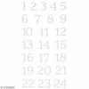 Stickers Chiffres De L'avent Artemio - Misty Winter - 24 Pcs