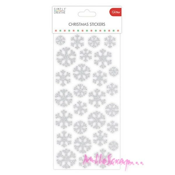Stickers - Chipboards Flocons De Neige - Simply Creative 1 Stickers - Chipboards Flocons De Neige - Simply Creative