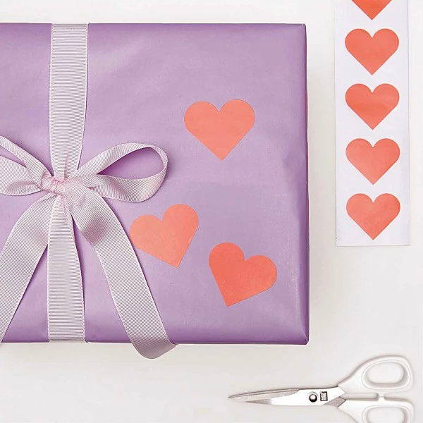 Rico Design Stickers - Coeur - Rouge Fluo - 5 Cm - 120 Pcs 2 Rico Design Stickers - Coeur - Rouge Fluo - 5 Cm - 120 Pcs – Image 2