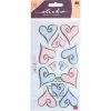 Stickers Coeurs En Vélin Sticko 17 X 10 Cm Scrapbooking
