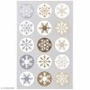 Rico Design Stickers Cristaux De Glace Dorés Et Argentés 25 Mm - 60 Pcs
