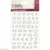 Graine Créative Stickers Dentelle 3D - Alphabet Majuscule - 1,2 à 1,7 Cm - 52 Pcs