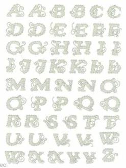 Graine Créative Stickers Dentelle 3D - Alphabet Majuscule - 1,2 à 1,7 Cm - 52 Pcs -V-Zug shop stickers dentelle 3d alphabet majuscule 12 a 17 cm 52 pcs p 2