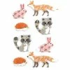 Graine Créative Stickers Effet 3D Animaux De La Forêt - 8 Autocollants