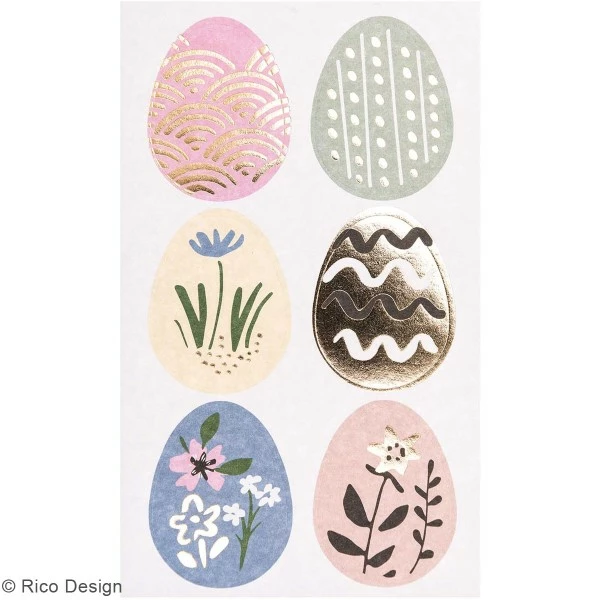 Rico Design Stickers En Papier - Oeufs De Pâques - 24 Pcs 3 Rico Design Stickers En Papier - Oeufs De Pâques - 24 Pcs – Image 3
