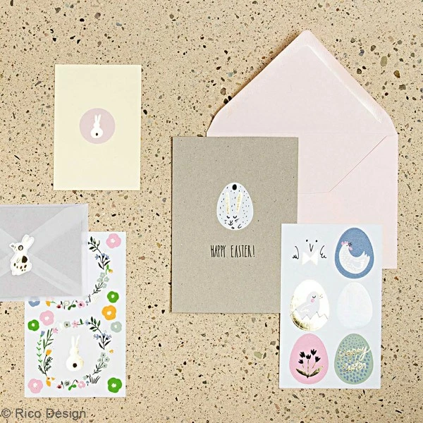 Rico Design Stickers En Papier - Oeufs De Pâques - 24 Pcs 4 Rico Design Stickers En Papier - Oeufs De Pâques - 24 Pcs – Image 4