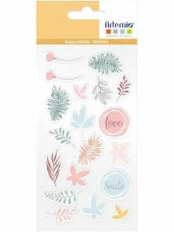 Stickers Epoxy Artemio - Colletion Slow Life - 19 Pcs