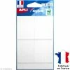 Apli Stickers étiquettes Rectangulaires Blanc - 3,8 X 5 Cm - 28 Pcs