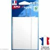 Apli Kids Stickers étiquettes Rectangulaires Blanc - 5 X 10 Cm - 7 Pcs