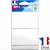 Apli Kids Stickers étiquettes Rectangulaires Blanc - 7,7 X 5 Cm - 14 Pcs
