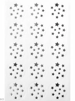 Graine Créative Stickers étoile - Argenté - 2,5 Cm - 60 Pcs