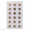 Rico Design Stickers Etoiles Dorées 18 Mm - 72 Pcs