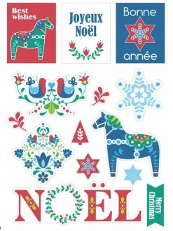 Artemio Stickers Fantaisie Cartonnés - Folk - 33 Pcs -V-Zug shop stickers fantaisie cartonnes folk 33 pcs p 2