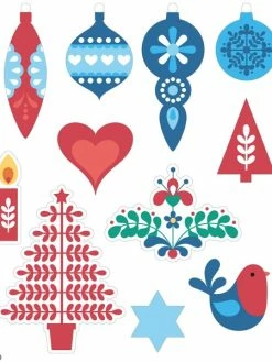 Artemio Stickers Fantaisie Cartonnés - Folk - 33 Pcs -V-Zug shop stickers fantaisie cartonnes folk 33 pcs p 4