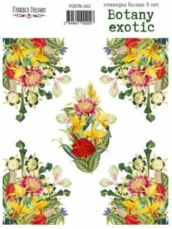 FABRIKA DECORU Stickers Fantaisies Couleur Fabrika Décoru BOTANY EXOTIC 202