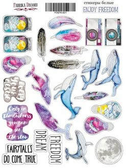 FABRIKA DECORU Stickers Fantaisies Couleur Fabrika Décoru ENJOY FREEDOM