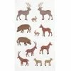 Rico Design Stickers Gel FIGURICO - Animaux De La Forêt - 1,2 à 3,8 Cm - 6 Pcs
