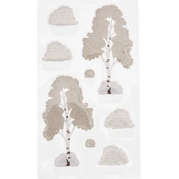 Rico Design Stickers Gel FIGURICO - Arbres Enneigés - 1 à 7,5 Cm - 4 Pcs 1 Rico Design Stickers Gel FIGURICO - Arbres Enneigés - 1 à 7,5 Cm - 4 Pcs