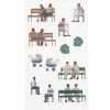 Rico Design Stickers Gel FIGURICO - Balade Au Parc - 1,8 à 2,5 Cm - 6 Pcs