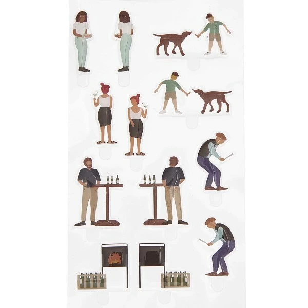 Rico Design Stickers Gel FIGURICO - Barbecue - 2 à 3,5 Cm - 6 Pcs 1 Rico Design Stickers Gel FIGURICO - Barbecue - 2 à 3,5 Cm - 6 Pcs