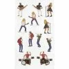 Rico Design Stickers Gel FIGURICO - Concert - 3 Cm - 6 Pcs