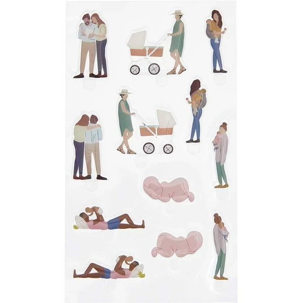 Rico Design Stickers Gel FIGURICO - Hello Baby - 2,3 à 3 Cm - 6 Pcs 1 Rico Design Stickers Gel FIGURICO - Hello Baby - 2,3 à 3 Cm - 6 Pcs