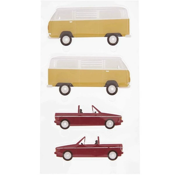 Rico Design Stickers Gel FIGURICO - Voiture - 6 à 7 Cm - 2 Pcs 1 Rico Design Stickers Gel FIGURICO - Voiture - 6 à 7 Cm - 2 Pcs