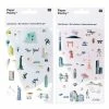 Rico Design Stickers Gel Transparent - New-York, Tokyo