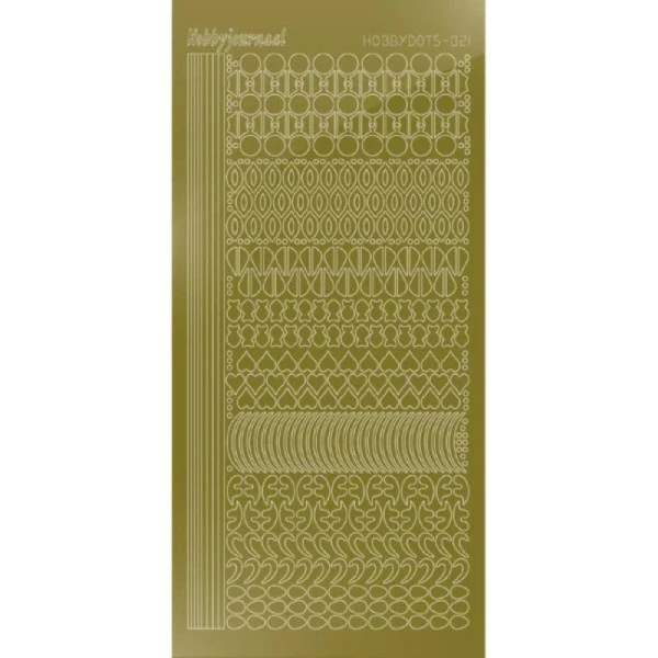 Find It™ Stickers Hobbydots Série 21 Miroir Or 1 Find It™ Stickers Hobbydots Série 21 Miroir Or