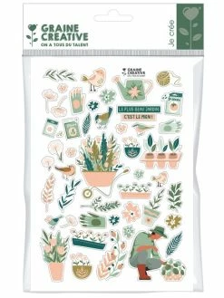 Graine Créative Stickers - Jardin - Planche A5