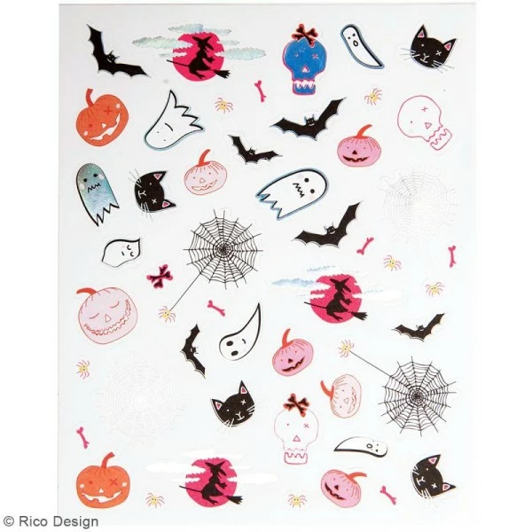 Rico Design Stickers Métallisés Halloween - 260 Pcs 3 Rico Design Stickers Métallisés Halloween - 260 Pcs – Image 3